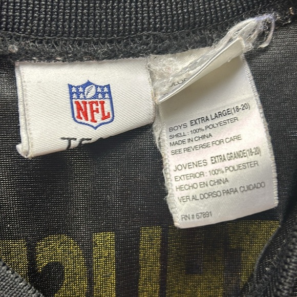 NFL Team Apparel steeler #7 jersey, boys size xl - Picture 11 of 13